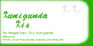 kunigunda kis business card